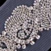 Silver Fancy Rhinestone Trim - 2 - Detail | Mood Fabrics