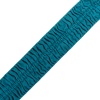 Italian Teal Ruched Stretch Wool Trimming - 2.5 | Mood Fabrics