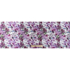 Purple Abstract Floral Digitally Printed Polyester Mikado/Twill - Full | Mood Fabrics