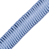 Italian Colonian Blue Deep Knife Pleated Trimming - 1 - Detail | Mood Fabrics