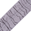 Italian Silver Ruched Stretch Wool Trimming - 1.5 - Detail | Mood Fabrics