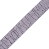 Italian Silver Ruched Stretch Wool Trimming - 1.5 | Mood Fabrics