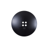 Italian Black Plated Button - 36L/23mm - Detail | Mood Fabrics