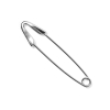 Italian Silver Metal Safety Pin - 3.75 | Mood Fabrics