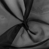 Black Stiff Polyester Organdy | Mood Fabrics