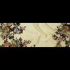 Tender Yellow and Black Forest Digitally Printed Flowers on a Premium Mikado/Twill - Full | Mood Fabrics