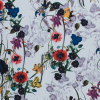 Colorful Flowers Digitally Printed on a Premium Mikado/Twill | Mood Fabrics