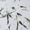 Rosewater and Whisper White Digitally Printed Flowers on a Premium Mikado/Twill | Mood Fabrics