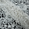 All White Floral Embroidered Guipure Lace - Folded | Mood Fabrics