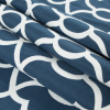 Indigo and Off-White Classically Woven Twill - Folded | Mood Fabrics