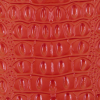 Orange Crocodile Vinyl - Detail | Mood Fabrics