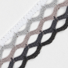 Black Ombre Crochet Trim - 1.5 - Detail | Mood Fabrics