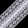 Ivory Crochet Trim with Ribbon Detail- 2 - Detail | Mood Fabrics
