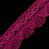 Fuchsia Crochet Chenille Trim - 1.5 - Detail | Mood Fabrics
