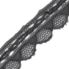 Dark Gray Crochet Chenille Trim - 1.5 - Detail | Mood Fabrics
