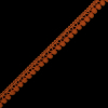 Orange Single Row Mini Pom Pom Trim - Detail | Mood Fabrics
