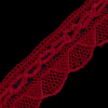 Red Crochet Chenille Trim - 1.5 - Detail | Mood Fabrics
