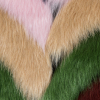 Chevron Multicolored Faux Fur - Detail | Mood Fabrics