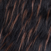 Black and Brown Long Haired Faux Fur - Detail | Mood Fabrics