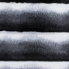 Black, White and Gray Ribbed Ombre Faux Fur | Mood Fabrics