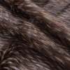 Brown, Black and Beige Spotted Faux Fur - Folded | Mood Fabrics