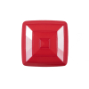 Italian Flame Scarlet Square Plastic Button - 36L/23mm | Mood Fabrics