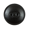 Italian Black Faux Leather Plastic Button - 48L/30mm | Mood Fabrics