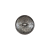 Italian Black and Silver Floral Metal Button - 24L/15mm - Detail | Mood Fabrics