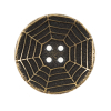 Italian Gold Spider Web Metal Button - 44L/28mm | Mood Fabrics