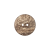 Italian Gold Carved Coconut Button - 28L/18mm - Detail | Mood Fabrics
