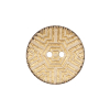 Italian Gold Carved Coconut Button - 36L/22mm | Mood Fabrics