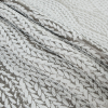 British Linen Jacquard with Striped Leafy Impression - Folded | Mood Fabrics
