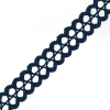Navy European Crochet Trim - 0.75 - Detail | Mood Fabrics