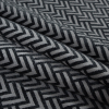 Gray Chevron Upholstery Chenille - Folded | Mood Fabrics