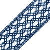 Navy European Crochet Trim - 2.25 - Detail | Mood Fabrics