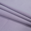 Purple and White Checkered Luxury Cotton Shirting - Folded | Mood Fabrics