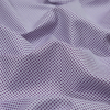 Purple and White Checkered Luxury Cotton Shirting - Detail | Mood Fabrics