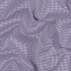Purple and White Checkered Luxury Cotton Shirting | Mood Fabrics