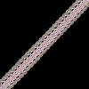 Pink and Beige European Crochet Trim - 0.5 - Detail | Mood Fabrics