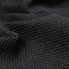 Metallic Black and Navy Diamond Quilted Brocade - Detail | Mood Fabrics