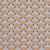 European Orange and Pea Green Art Deco Revival Cotton Poplin | Mood Fabrics