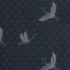 European Black and White Constellation Cranes Cotton Poplin | Mood Fabrics