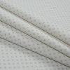 White and Gray Diamond Patterned Jacquard - Folded | Mood Fabrics
