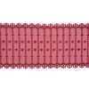 Red Embroidered and Eyelet Mesh with Finished Edges - 7.75 | Mood Fabrics