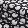 Black and White Geometric Combed Cotton Sateen - Folded | Mood Fabrics