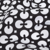Black and White Geometric Combed Cotton Sateen - Detail | Mood Fabrics
