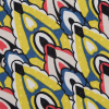Yellow. Blue and Red Printed Stretch Cotton Sateen - Detail | Mood Fabrics