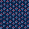Navy Peony and Red Floral Cotton Voile | Mood Fabrics