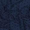 Blue, Red and White Polka Dotted Cotton Poplin | Mood Fabrics