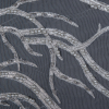 Silver Fancy Beaded Embroidered Mesh - Detail | Mood Fabrics